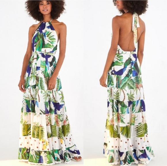 FARM Rio Dresses & Skirts - Farm Rio Mitra Halter Dress Size Medium